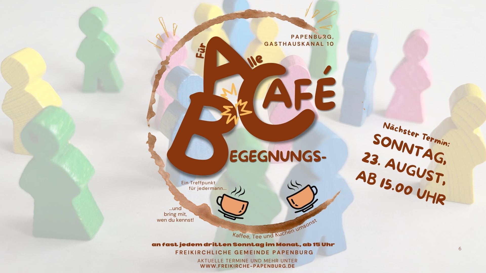 BEGEGNUNGSCAFÉ AM GASTHAUSKANAL